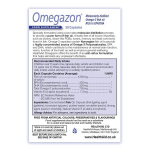 کپسول امگازون روغن ماهی هلث اید HealthAid Omegazon