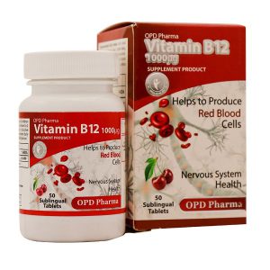 قرص زیرزبانی ویتامین B12  او پی دی فارما 1000 میکروگرم 50 عدد
