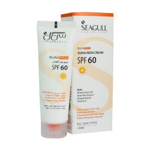 کرم ضد آفتاب سی گل SPF60 مناسب انواع پوست 50 میلی لیتر