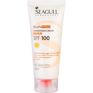 کرم ضد آفتاب سی گل SPF100 مناسب برای انواع پوست ۴۰ میلی لیتر